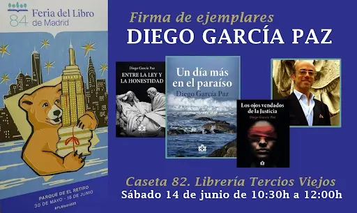 Firma Diego García Paz en la Feria del Libro