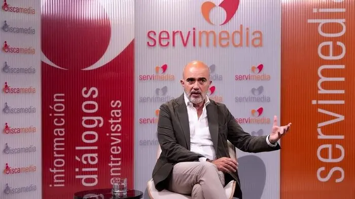 Daniel Sirera, en Servimedia | Foto de Lua Delgado