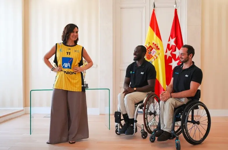 Díaz Ayuso, con el Club Deportivo Ilunion - Foto Comunidad de Madrid