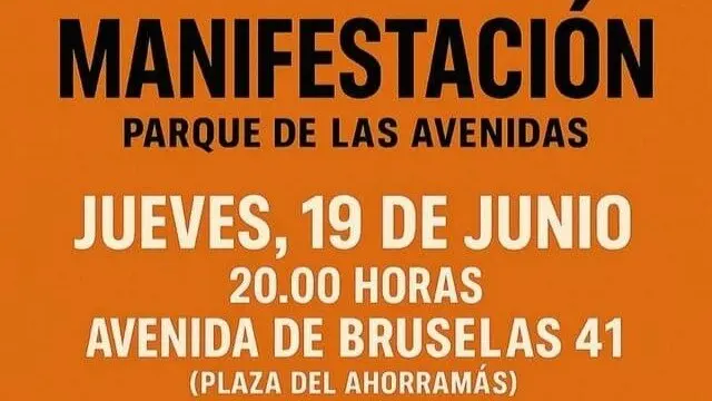 Cartel manifestación