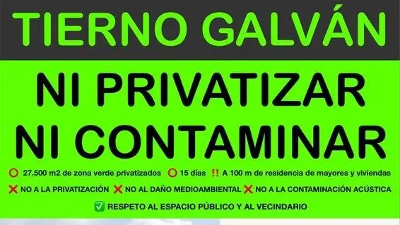 Cartel Concentración Parque Tierno Galván por el Festival Alma 2025