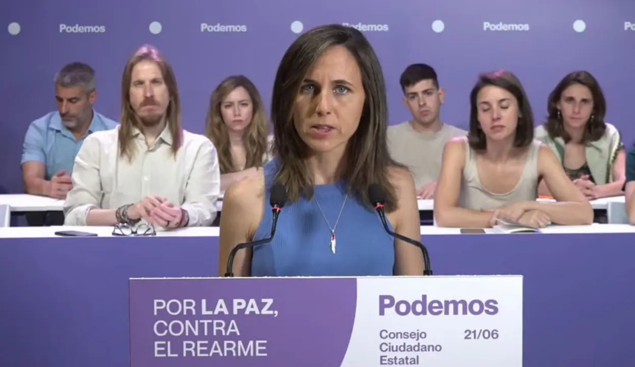 Belarra durante el Comité | Imagen de Podemos