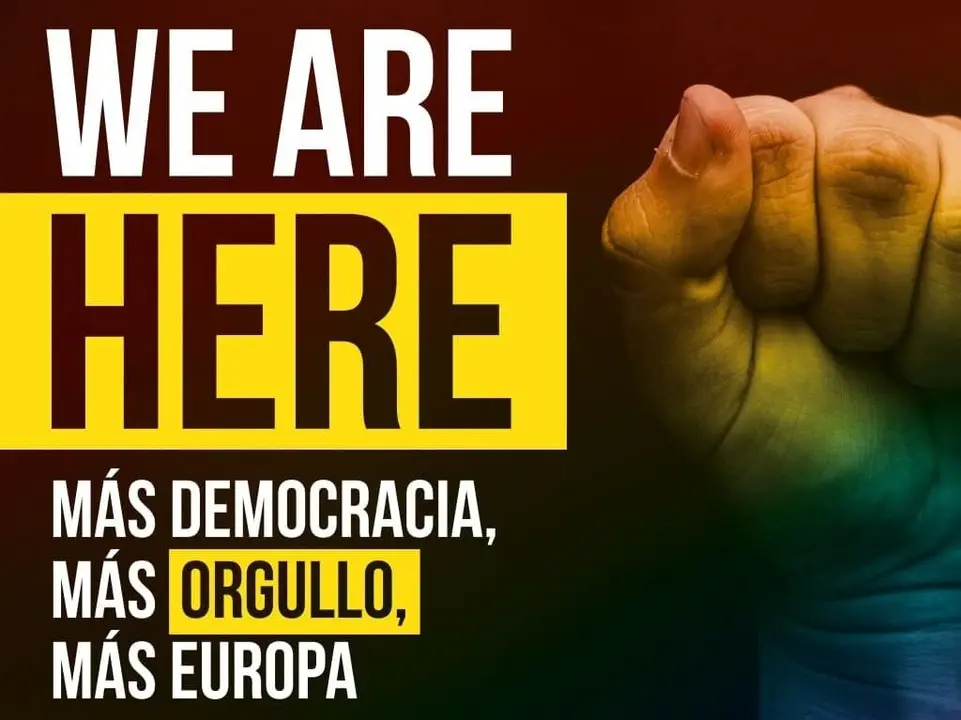 Detalle del cartel de la convocatoria | Foto de la Felgtbi+