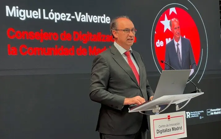 El consejero López-Valverde ha presentado hoy en Digitaliza Madrid esta nueva herramienta desarrollada junto a IndesIA - Foto Comunidad de Madrid