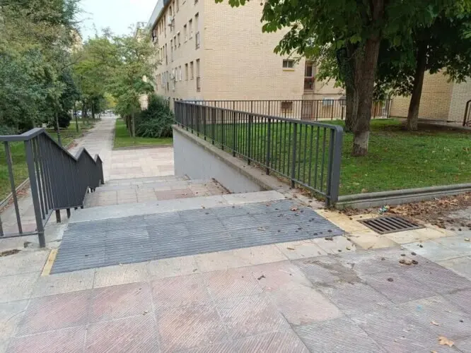 Imagen de archivo de obras de rehabilitación urbana dentro del Arrur denominado ‘Meseta de Orcasitas’