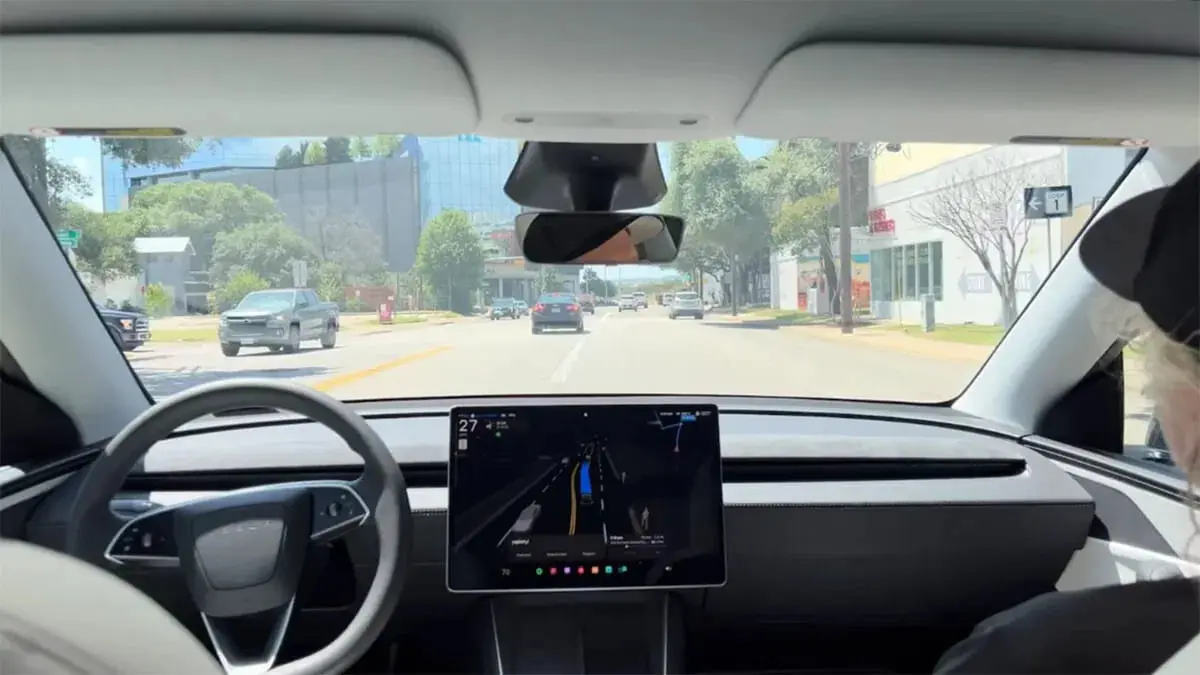 Interior de un Tesla