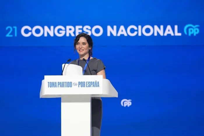 Ayuso durante el Congreso del PP | Foto del PP de Madrid