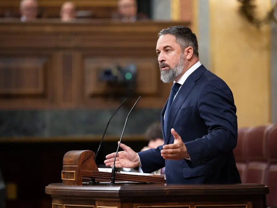 Abascal en una intervención en el Congreso | Foto del Congreso