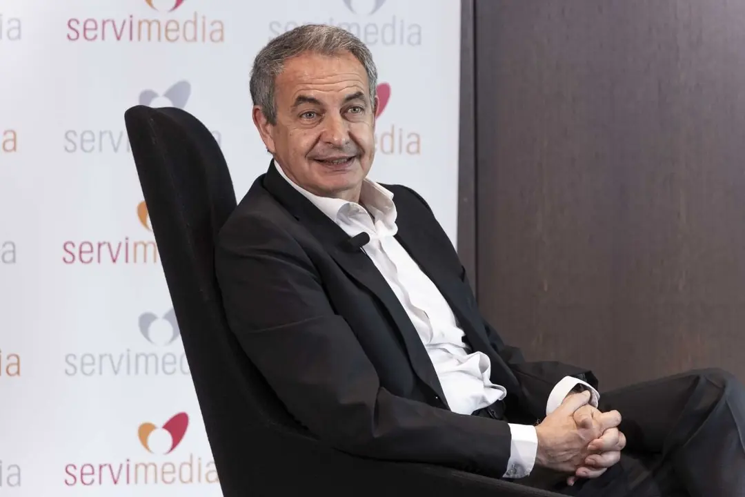 José Luis Rodríguez Zapatero, durante una entrevista con Servimedia | Foto de Jorge Villa