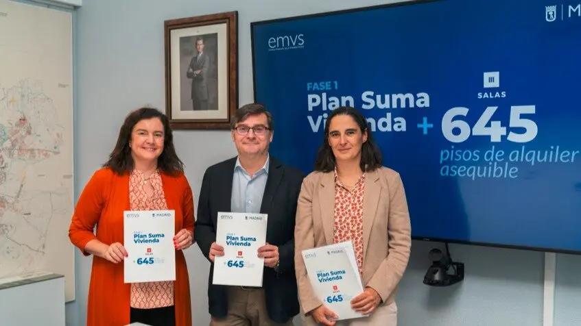 EMVS Madrid y Salas firman la adjudicación de tres lotes del Plan Suma Vivienda para promover 645 viviendas de alquiler asequible - Foto Ayuntamiento de Madrid