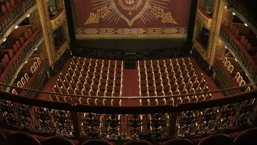Interior del Teatro Español. Imagen de Vanessa Rábade