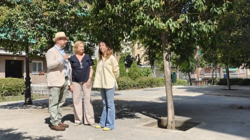 Visita a las obras de la calle de Tenerife - Foto Ayuntamiento de Madrid