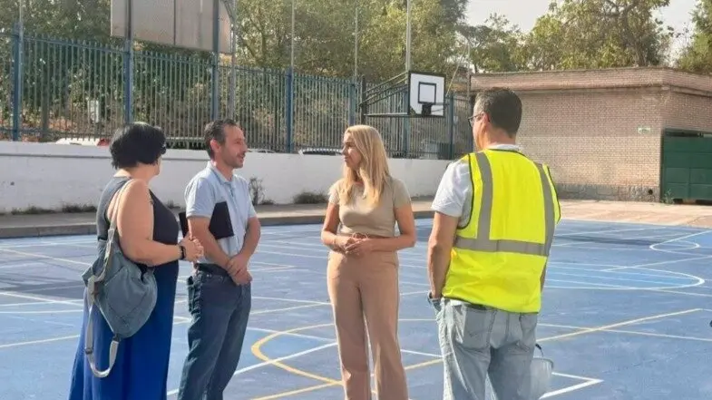 La concejala Nadia Álvarez en su visita este martes - Foto de Ayuntamiento de Madrid