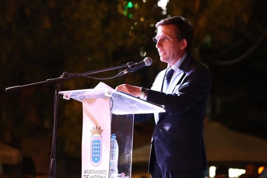 José Luis Martínez-Almeida, fue el encargado de inaugurar las Ferias y Fiestas de San Antolín 2025 en Medina del Campo