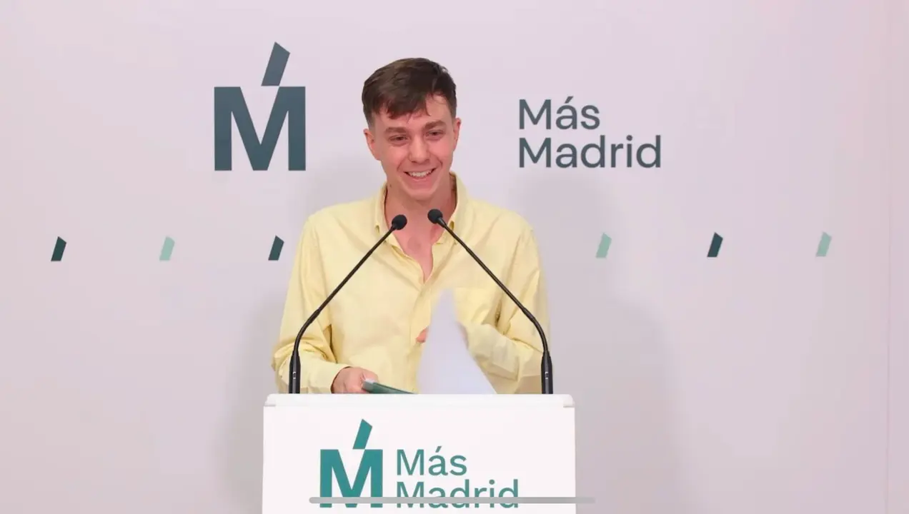 El portavoz en funciones de Más Madrid, Eduardo Fernández Rubiño | Foto de Más Madrid