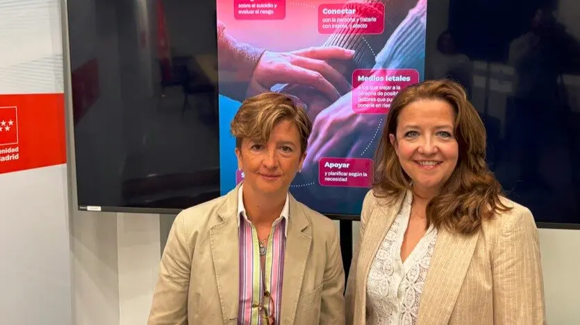 La consejera Matute, en la presentación de Una mano abierta para la vida - Foto Comunidad de Madrid
