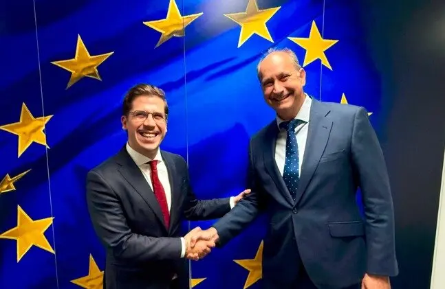 El consejero López-Valverde ha mantenido hoy un encuentro con  representantes de la Comisión Europea - Foto Comunidad de Madrid