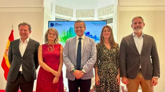 El consejero Rodrigo en la presentación de The District 2025 - Foto Comunidad de Madrid