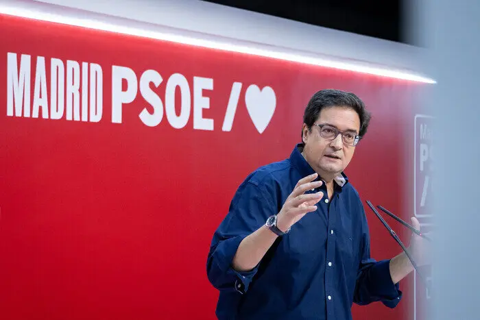 Óscar López este sábado | Foto del PSOE/Eugenia Morago