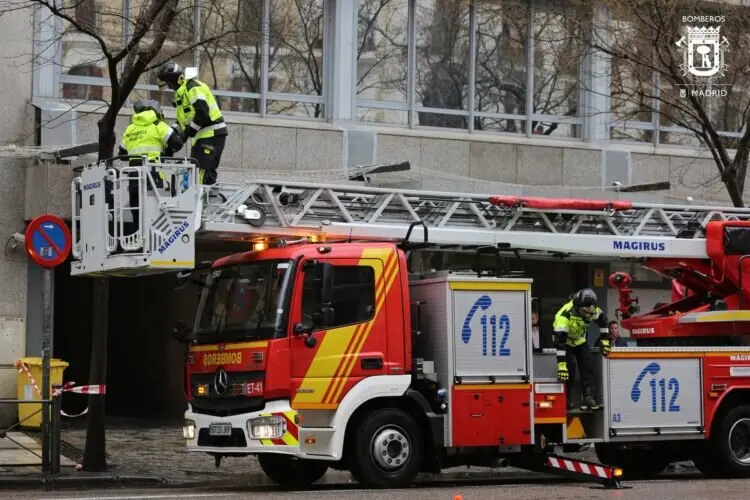 Imagen de archivo de un vehículo del cuerpo de Bomberos de Madrid