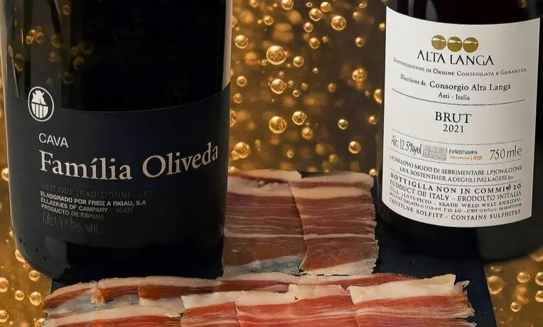 Cavas y jamón, encuentro molecular