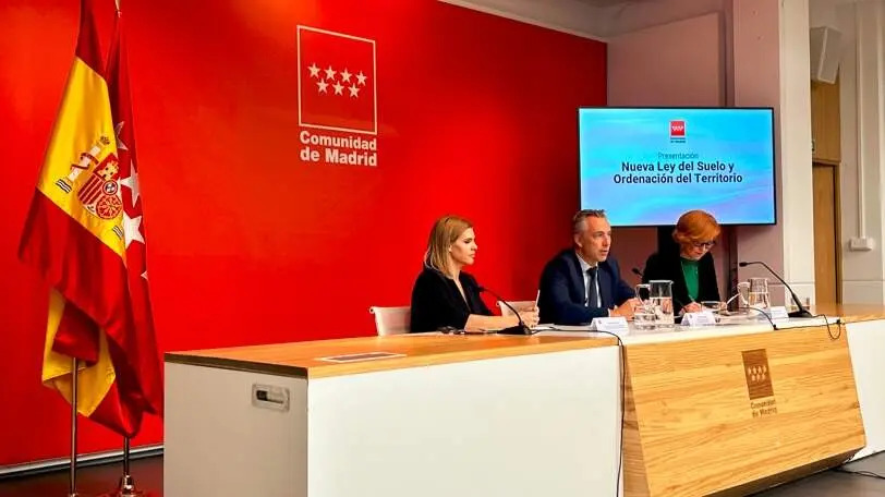 El consejero Novillo ha dado a conocer hoy las principales líneas de la Ley del Suelo - Foto Comunidad de Madrid