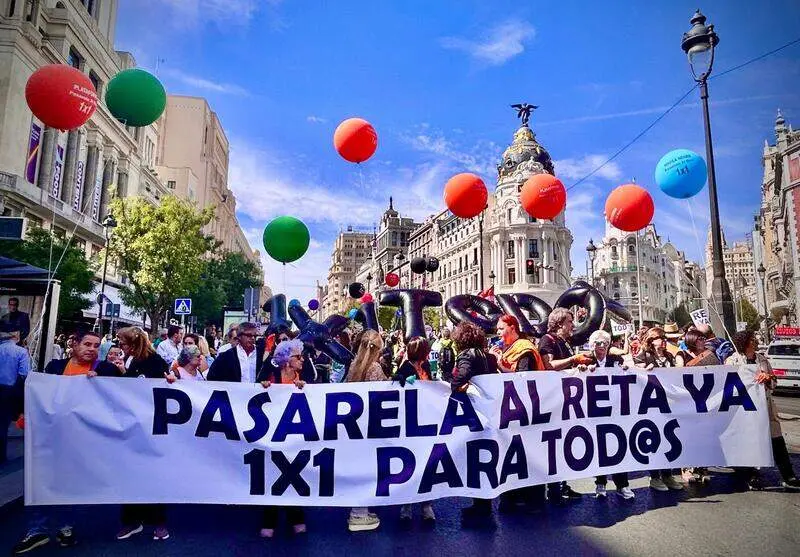 Manifestación “Pasarela 1x1” al RETA del 27 de septiembre