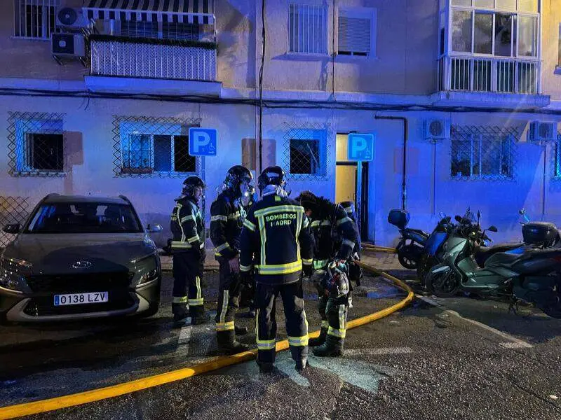 Incendio de una vivienda en el distrito madrileño de Latina