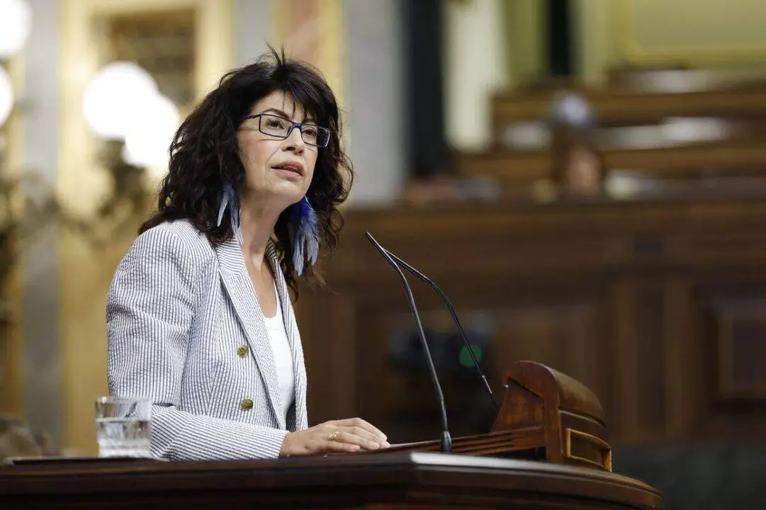 La ministra de Igualdad, Ana Redondo, interviniendo en el Hemiciclo | Foto del Congreso de los Diputados