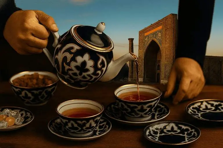 Imagen creada con IA Té Uzbeko