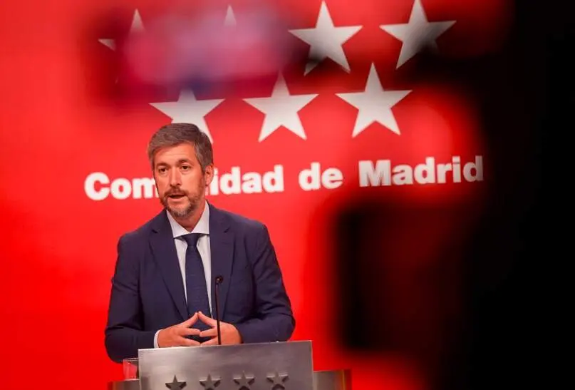 Miguel Ángel García Martín en rueda de prensa - Foto de la Comunidad de Madrid