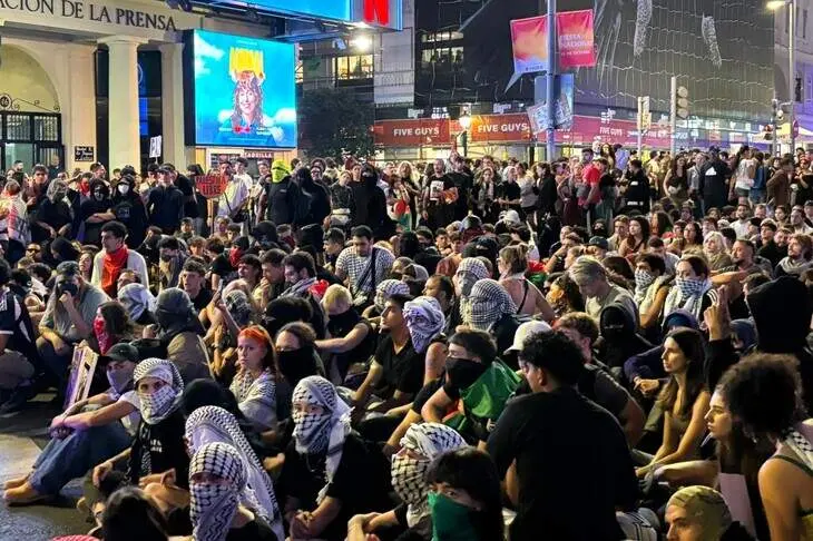 Manifestación entro de Madrid para exigir el fin del “genocidio” en Gaza