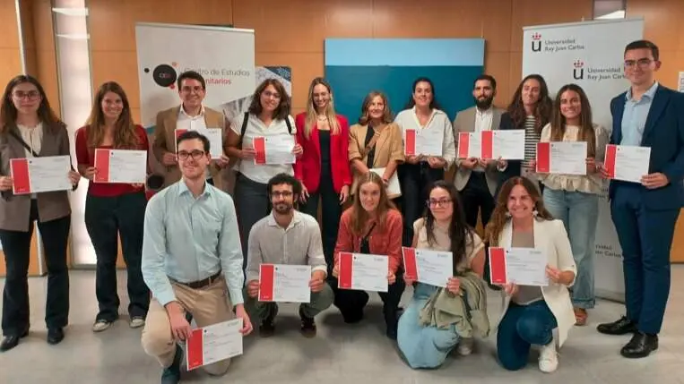La viceconsejera de Sanidad ha clausurado en la Universidad pública Rey Juan Carlos la entrega de becas para un máster de Oncología Molecular - Foto Comunidad de Madrid