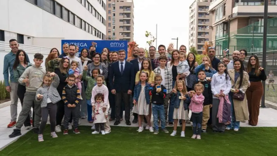 Entrega de llaves de la promoción Cañaveral 4 - Foto Ayuntamiento de Madrid