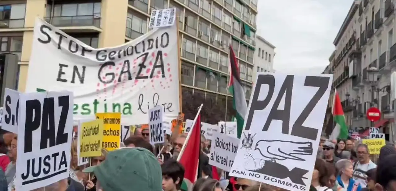 Manifestación palestina 
