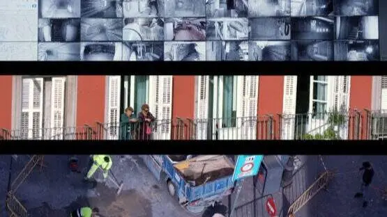Cartelería de la acción artística Miradores del colectivo Zuloark - Foto Ayuntamiento de Madrid