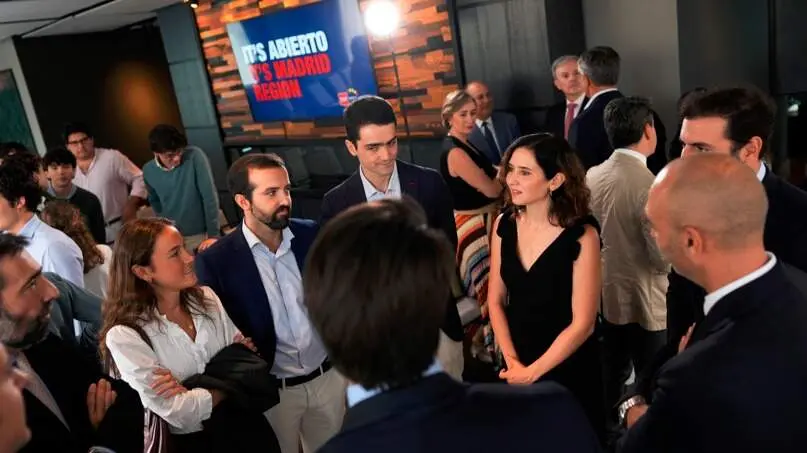 Isabel Díaz Ayuso, en el encuentro organizado por Invest in Madrid en Austin (Texas) - Foto Comunidad de Madrid