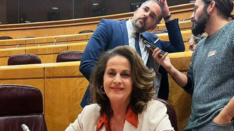 Carla Antonelli en el hemiciclo del Senado | Foto de Carla Antonelli