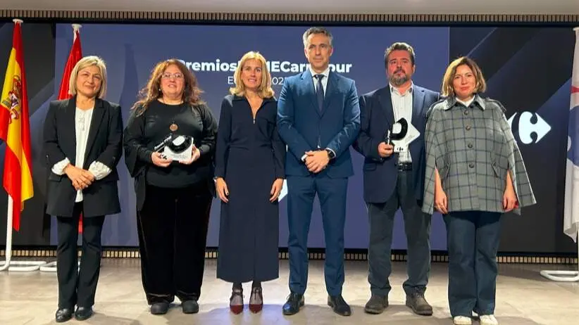 El consejero Novillo, en los Premios PYME Carrefour 2025 - Foto Comunidad de Madrid