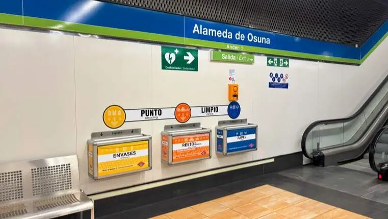 Puntos limpios en la red de Metro - Foto Comunidad de Madrid