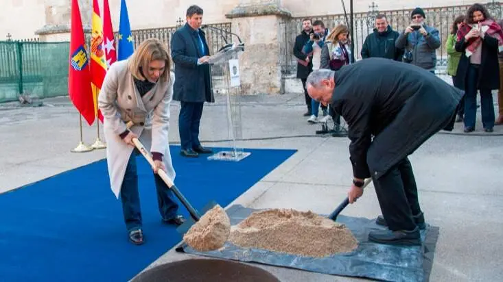 Obras Plaza de los Santos Niños - Foto Ayuntamiento Alcalá de Henares