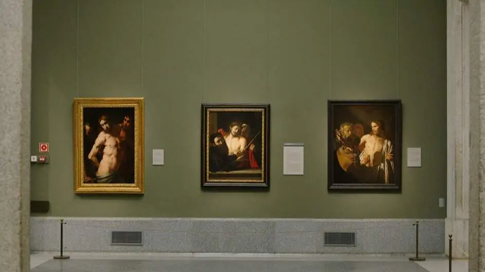 Sala 7 del Museo del Prado con el Ecce Homo de Caravaggio - Foto Museo del Prado