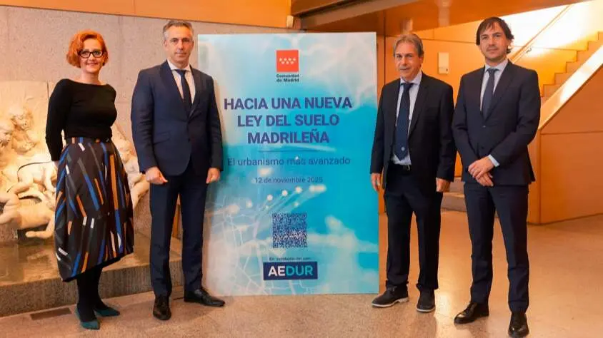 El consejero Novillo, durante la inauguración hoy de este encuentro - Foto Comunidad de Madrid