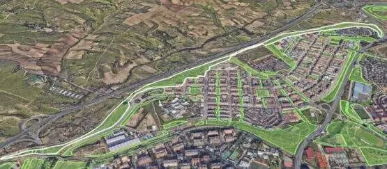 Mapa zonas rehabilitación zona forestal de Montecarmelo (Fuencarral-El Pardo)