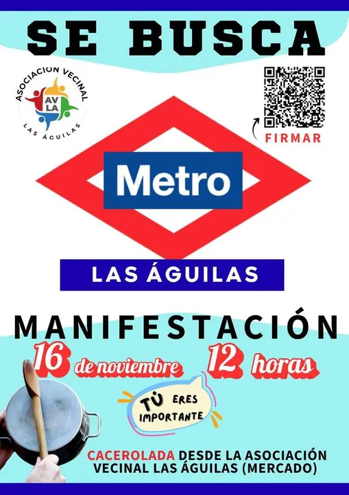 Cartel manifestación