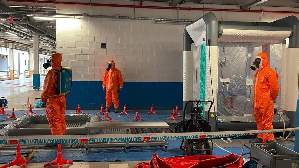 Simulacro en el Hospital público Enfermera Isabel Zendal - Foto Comunidad de Madrid