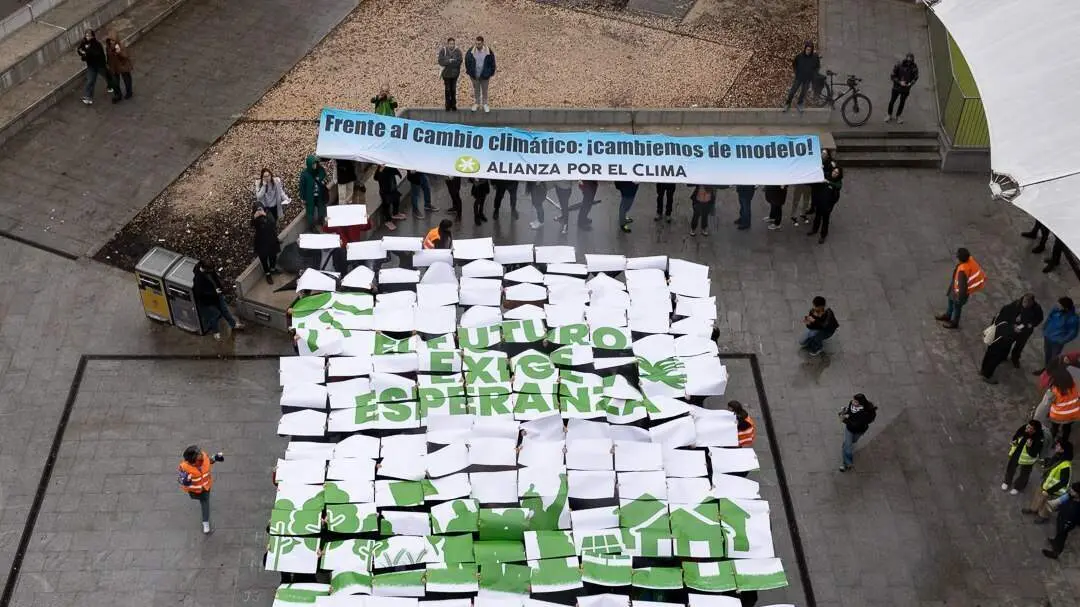 Participantes en la protesta de Madrid | Foto de Alianza por el Clima/Carlotta Gambato