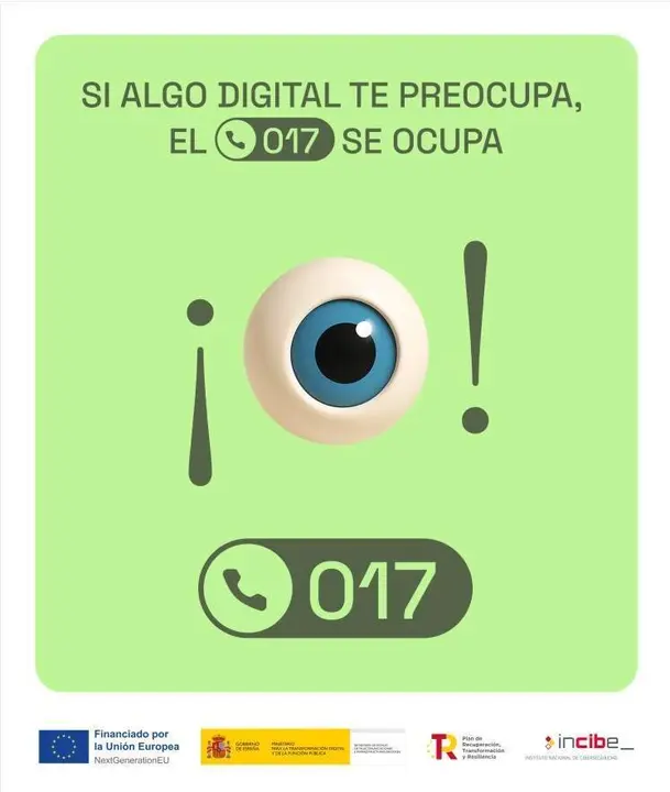 Si algo digital te preocupa, el 017 se ocupa - Incibe