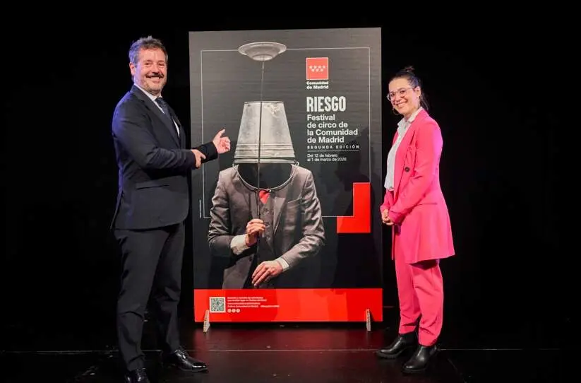 El consejero De Paco Serrano, en la presentación de la programación del festival de circo Riesgo - Foto Comunidad de Madrid