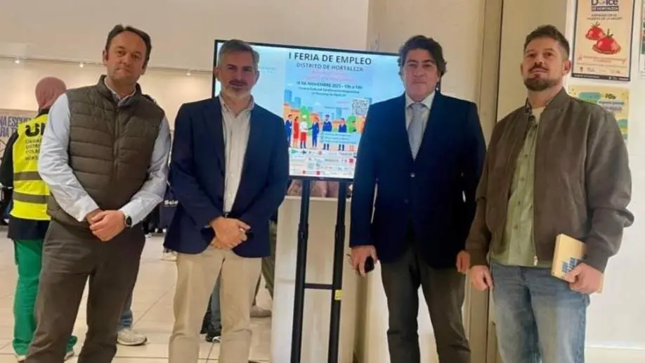 El concejal David Pérez junto al director de la Agencia para el Empleo de Madrid, Pepe Aniorte